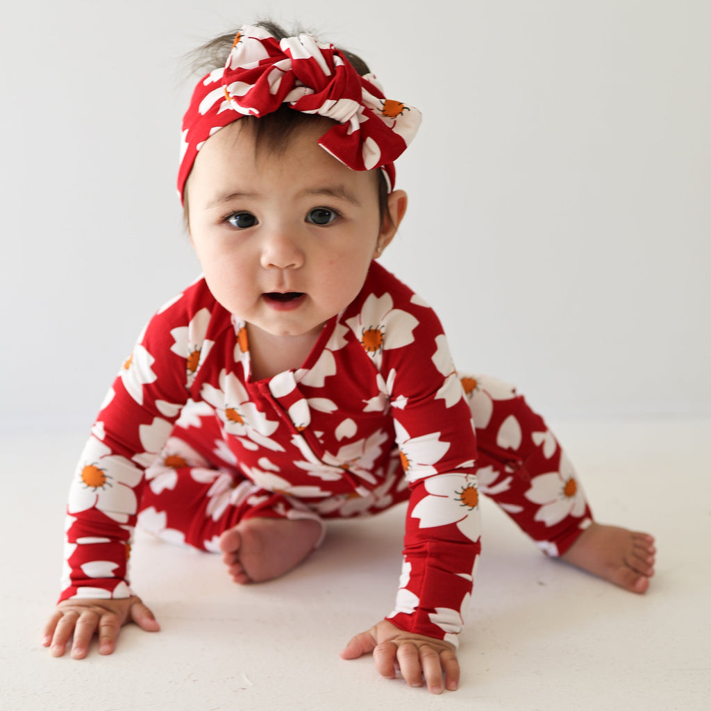 bamboo zip pajamas - cherry blossoms – Daffodilly