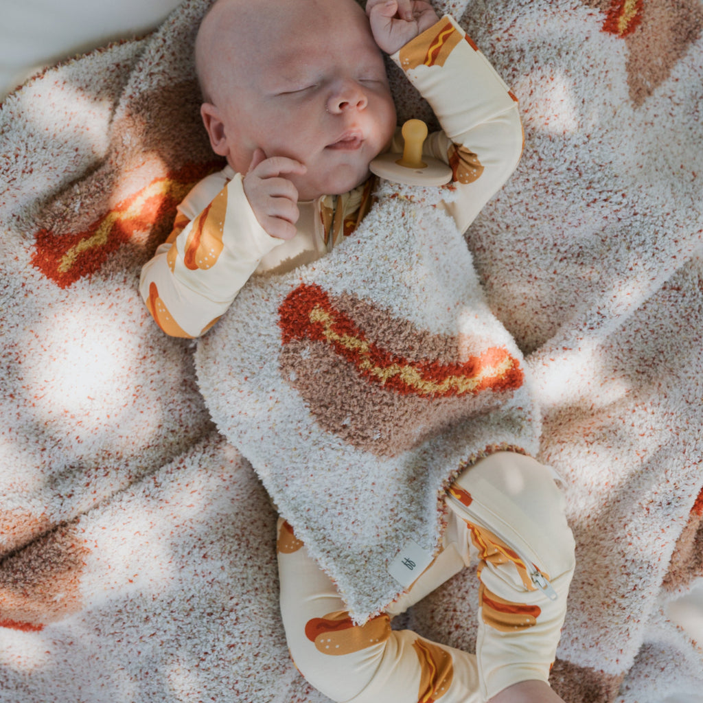 bamboo zip pajamas - hot dogs – Daffodilly