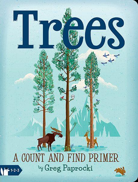 trees - a count and find primer board book - Daffodilly